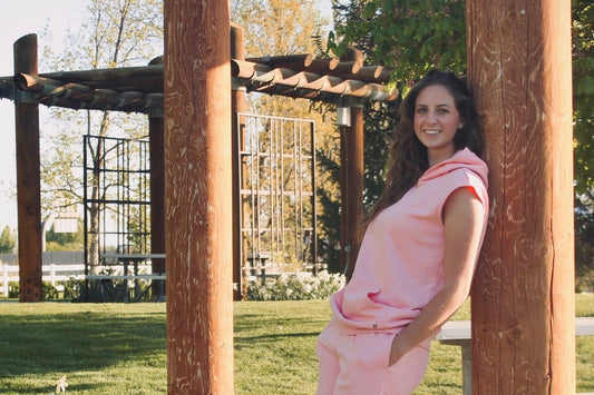 Pink Cap Sleeve Hoodie