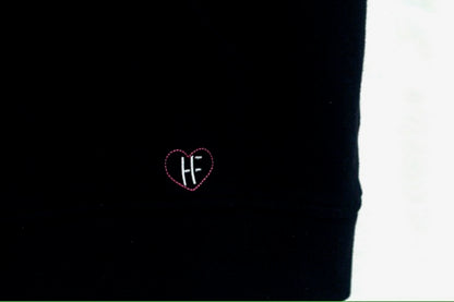 Black Cap Sleeve Hoodie