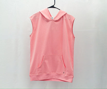 Pink Cap Sleeve Hoodie