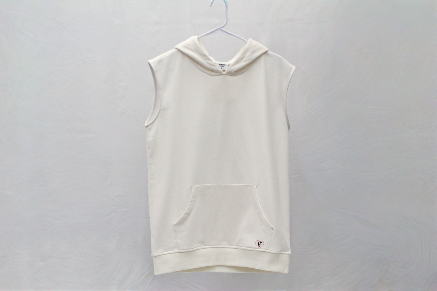 White Cap Sleeve Hoodie