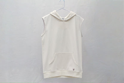 White Cap Sleeve Hoodie
