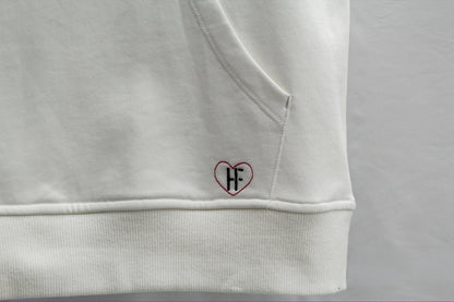 White Cap Sleeve Hoodie