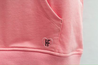 Pink Cap Sleeve Hoodie