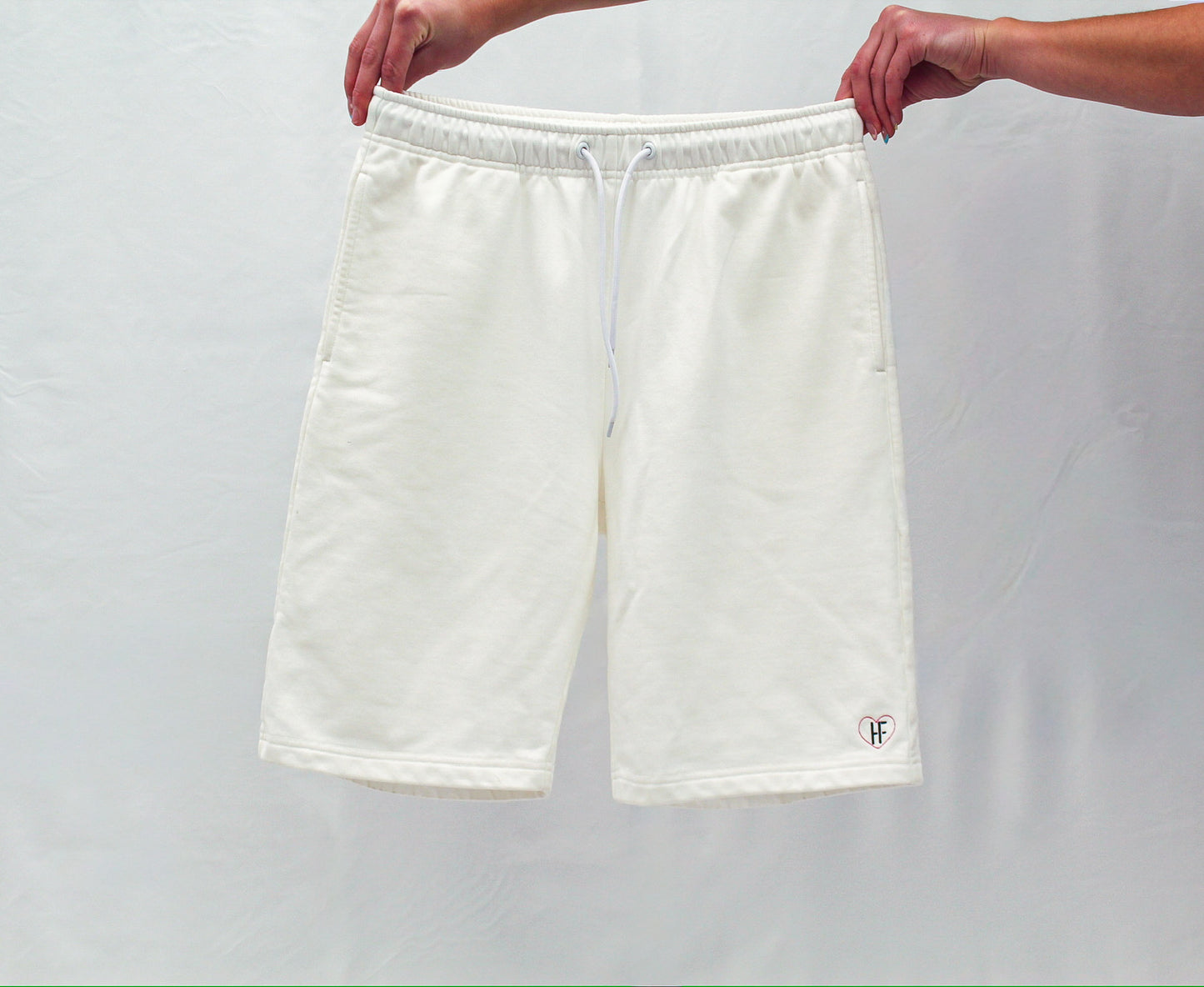 White Sweat Shorts (12in inseam)