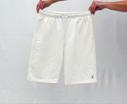 White Sweat Shorts (12in inseam)